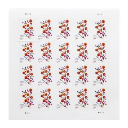 2022 US Two-Ounce Forever Stamp - Wedding Series: Sunflower Bouquet