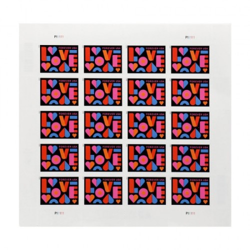 US 2021 Love Forever Stamps Wedding