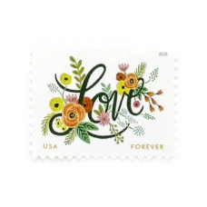2018 US Wedding Love Flourishes Forever Postage
